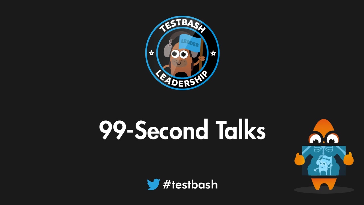 99 Second Talks - TestBash Leadership image