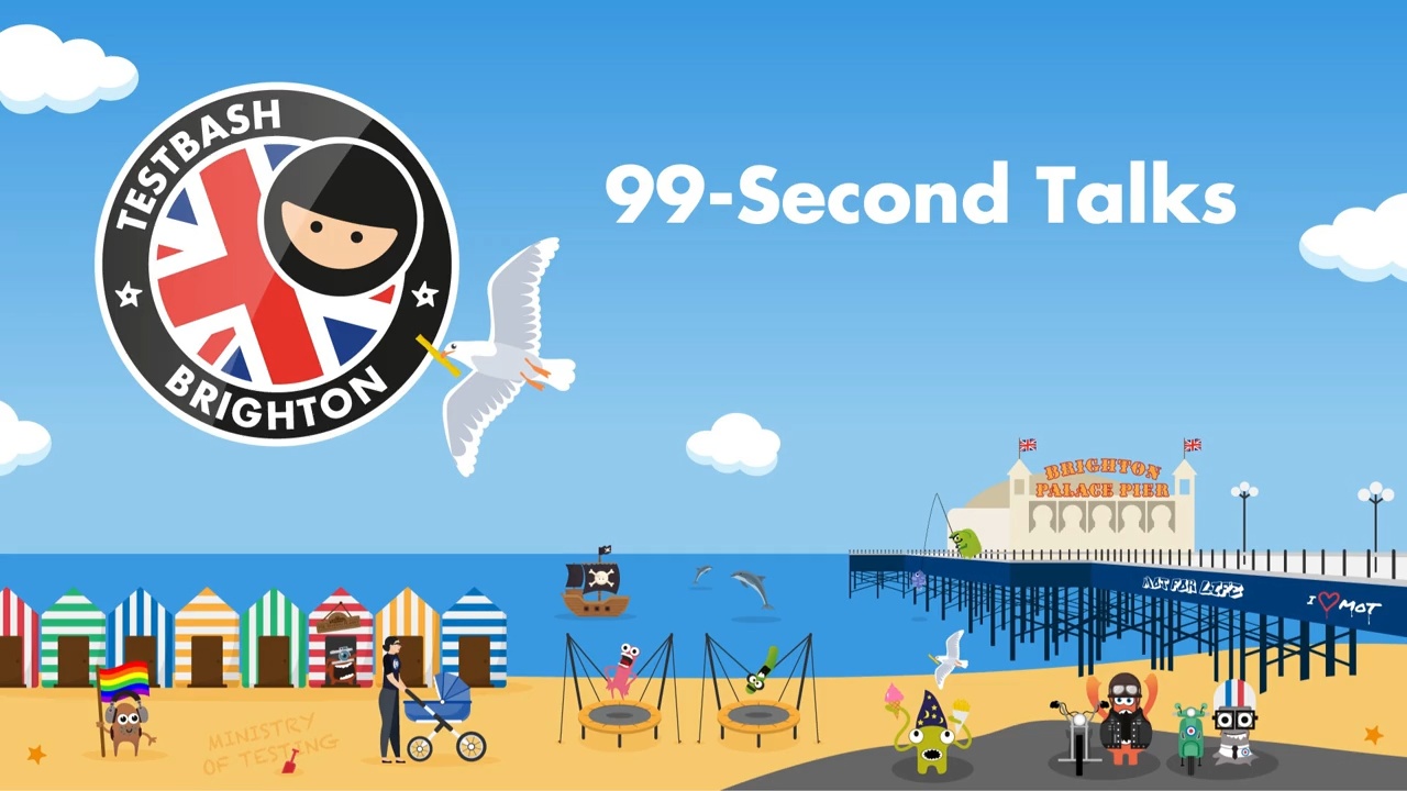 99 Second Talks - Day 2 at TestBash Brighton 2024 image